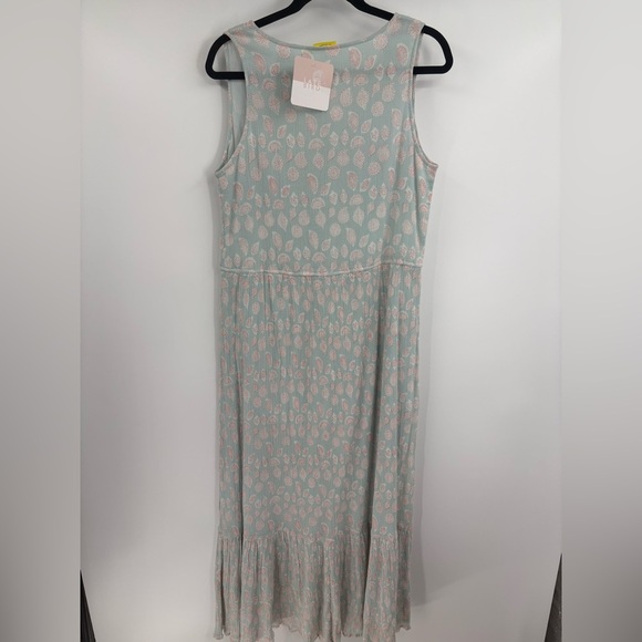 Roller rabbit boho artsy tassel bohemian the corrine maxi dress midi medium NWT - Picture 7 of 15